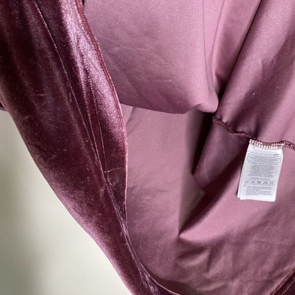 Adidas Originals Pink Velvet Velour High Neck Dress XS - Picture 8 of 11